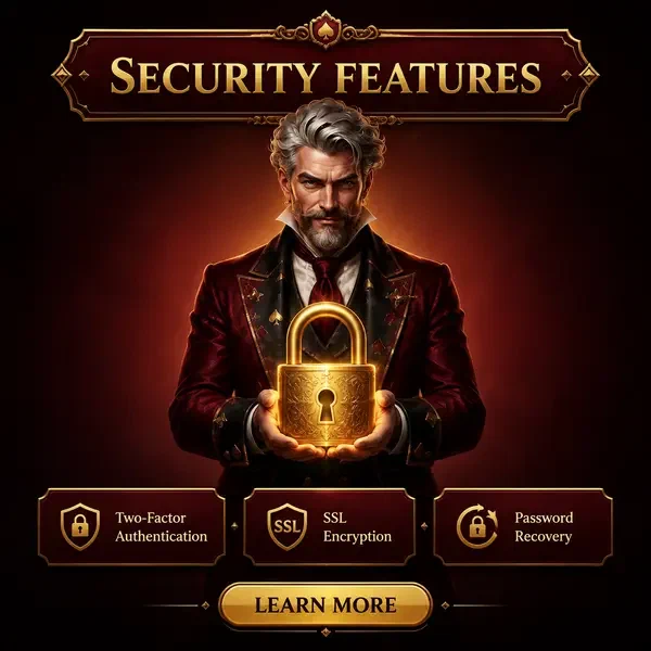 Card Chancellor tenant un cadenas doré pour la protection de connexion des fonctionnalités de sécurité